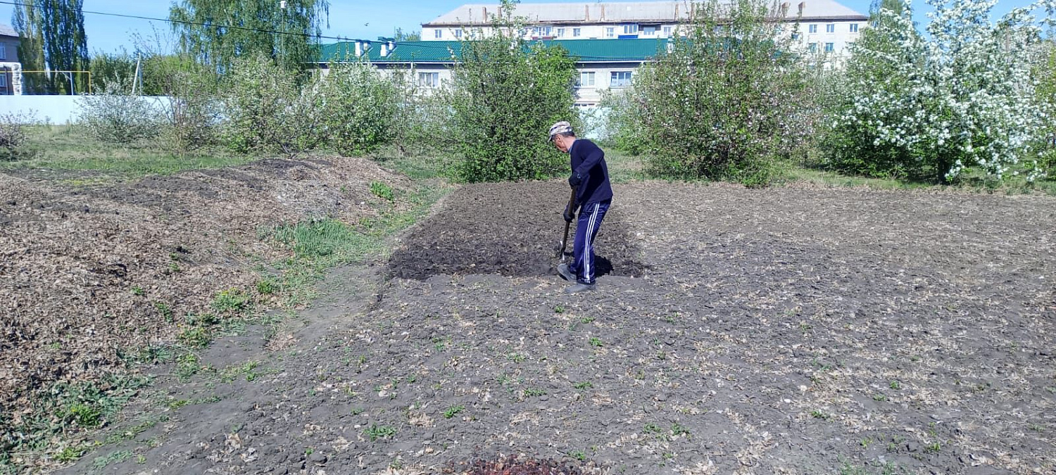 В интернате продолжаются посево-посадочные работы.